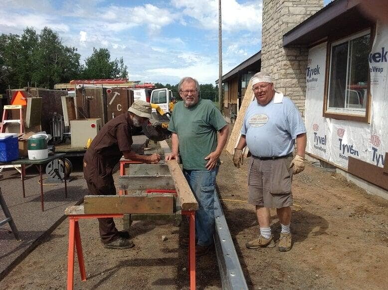 Volunteers Helping open the Main Museum c. 2013